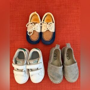 ZARA ADIDAS, MOCCASIN BOY SHOES BUNDLE OF 3